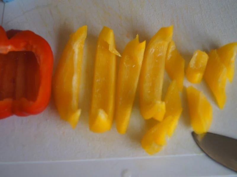 Rezept: Gemüsemix süß-sauer mit Hähnchenbrustfilet und gelben Basmatireis Bild Nr. 6768 Gemüsemix süß-sauer mit Hähnchenbrustfilet und gelben Basmatireis - Rezept - Bild Nr. 6768