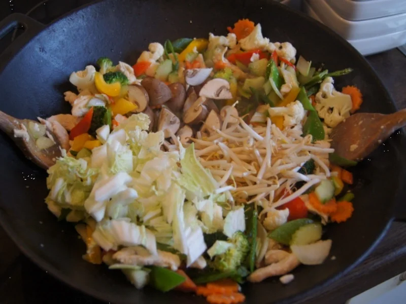 Rezept: Gemüsemix süß-sauer mit Hähnchenbrustfilet und gelben Basmatireis Bild Nr. 6786 Gemüsemix süß-sauer mit Hähnchenbrustfilet und gelben Basmatireis - Rezept - Bild Nr. 6786