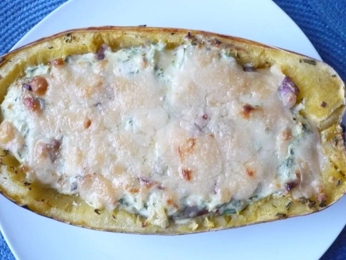 Spaghettikürbis ala Carbonara - Rezept - Bild Nr. 6761