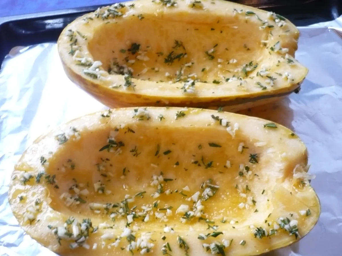 Spaghettikürbis ala Carbonara - Rezept - Bild Nr. 6765