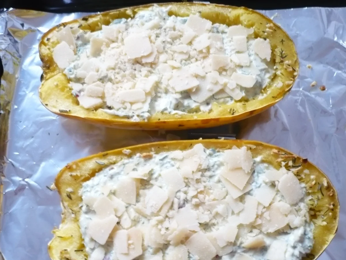 Spaghettikürbis ala Carbonara - Rezept - Bild Nr. 6770