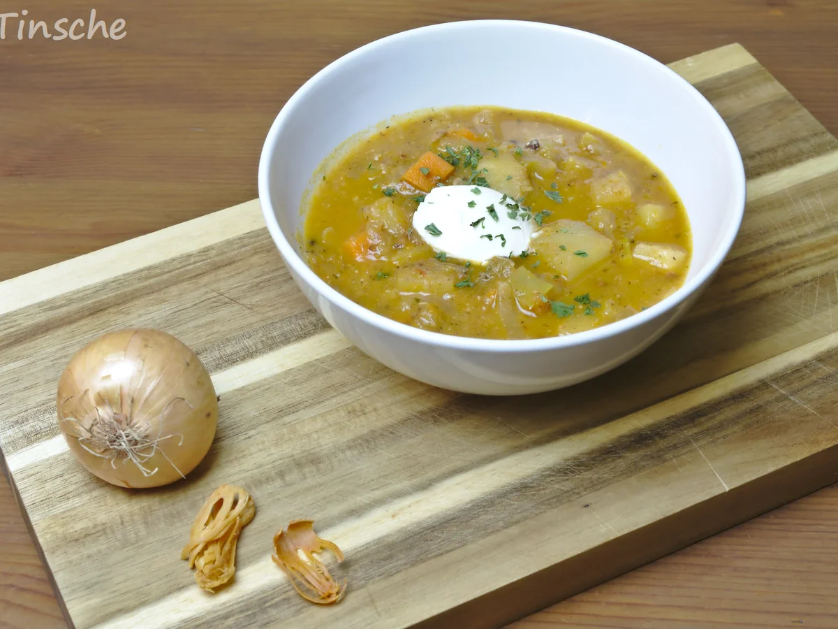 Rezept: Bunter Gemüseeintopf mit Speck Bild Nr. 6774 Bunter Gemüseeintopf mit Speck - Rezept - Bild Nr. 6774