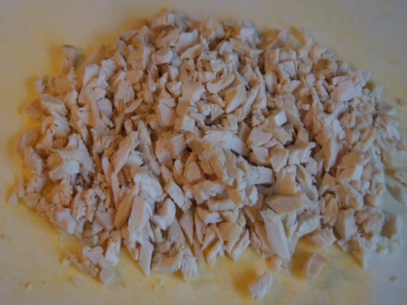 Gebratener gelber Basamatireis mit Ei, Hähnchenfleisch und Gemüse - Rezept - Bild Nr. 6775