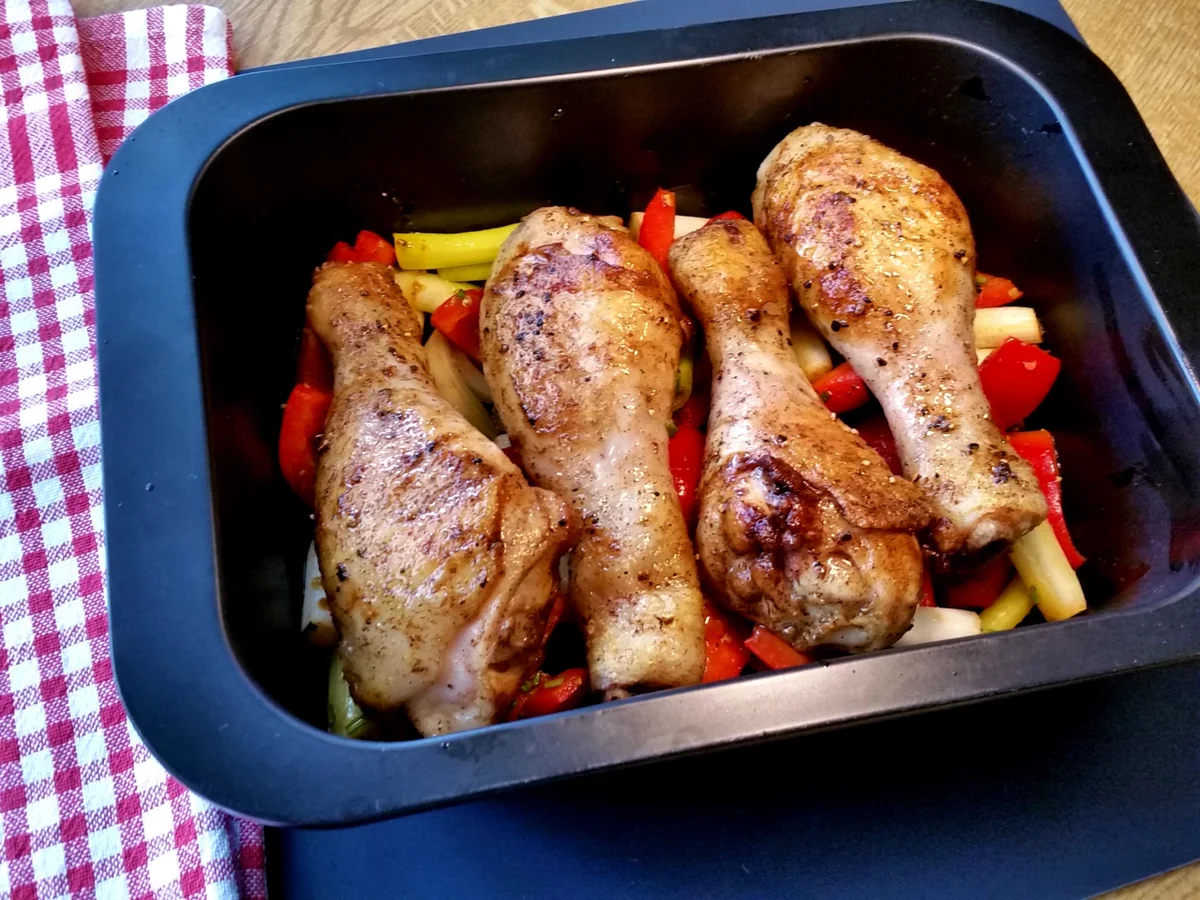 Rezept: Hähnchen-Unterschenkel mit Ofengemüse Bild Nr. 6783 Hähnchen-Unterschenkel mit Ofengemüse - Rezept - Bild Nr. 6783