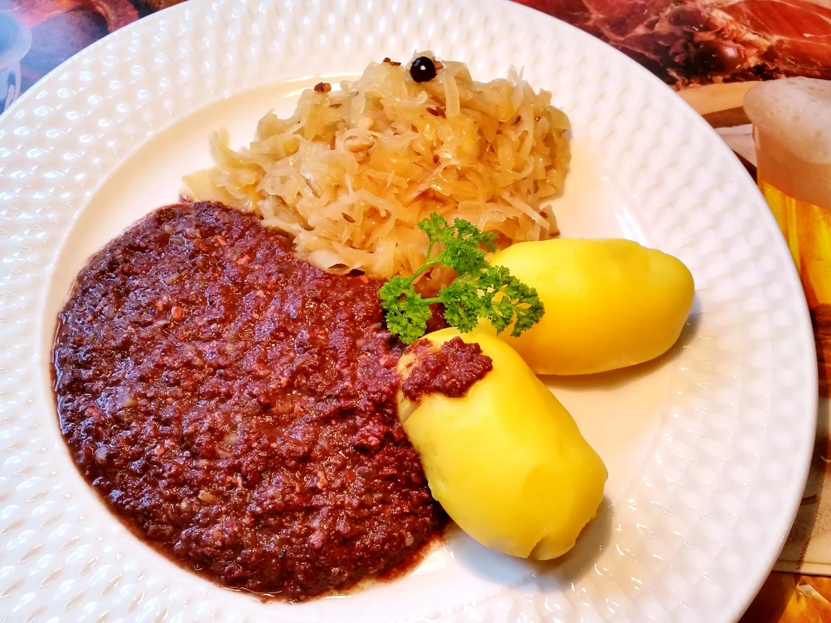 Rezept: Feines Sauerkraut mit geschmolzener Wurst Bild Nr. 6777 Feines Sauerkraut mit geschmolzener Wurst - Rezept - Bild Nr. 6777