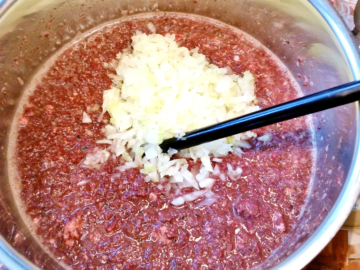 Rezept: Feines Sauerkraut mit geschmolzener Wurst Bild Nr. 6782 Feines Sauerkraut mit geschmolzener Wurst - Rezept - Bild Nr. 6782