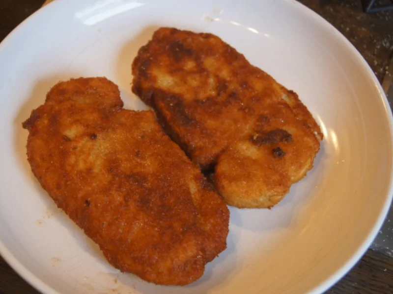 Minutenschnitzel mit Blumenkohl und Rote Beete-Kartoffelstampf - Rezept - Bild Nr. 6781