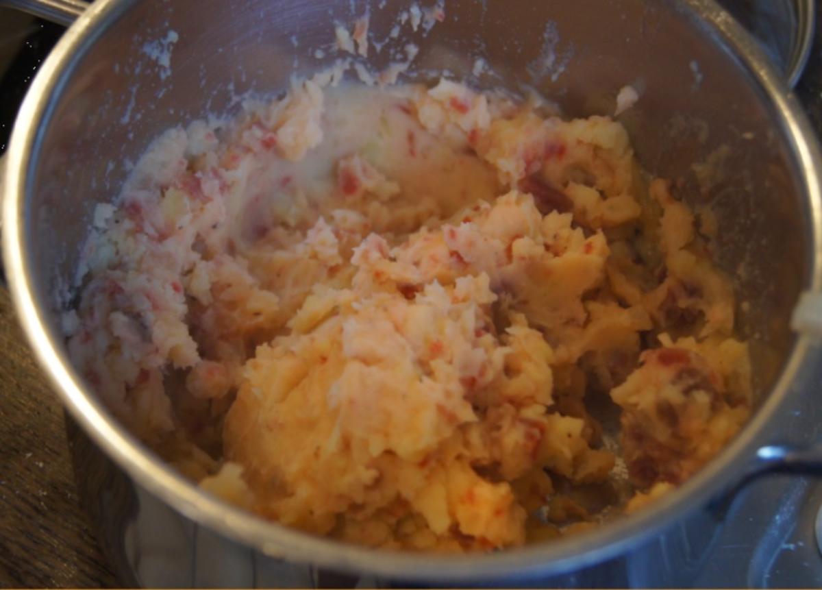 Minutenschnitzel mit Blumenkohl und Rote Beete-Kartoffelstampf - Rezept - Bild Nr. 6784