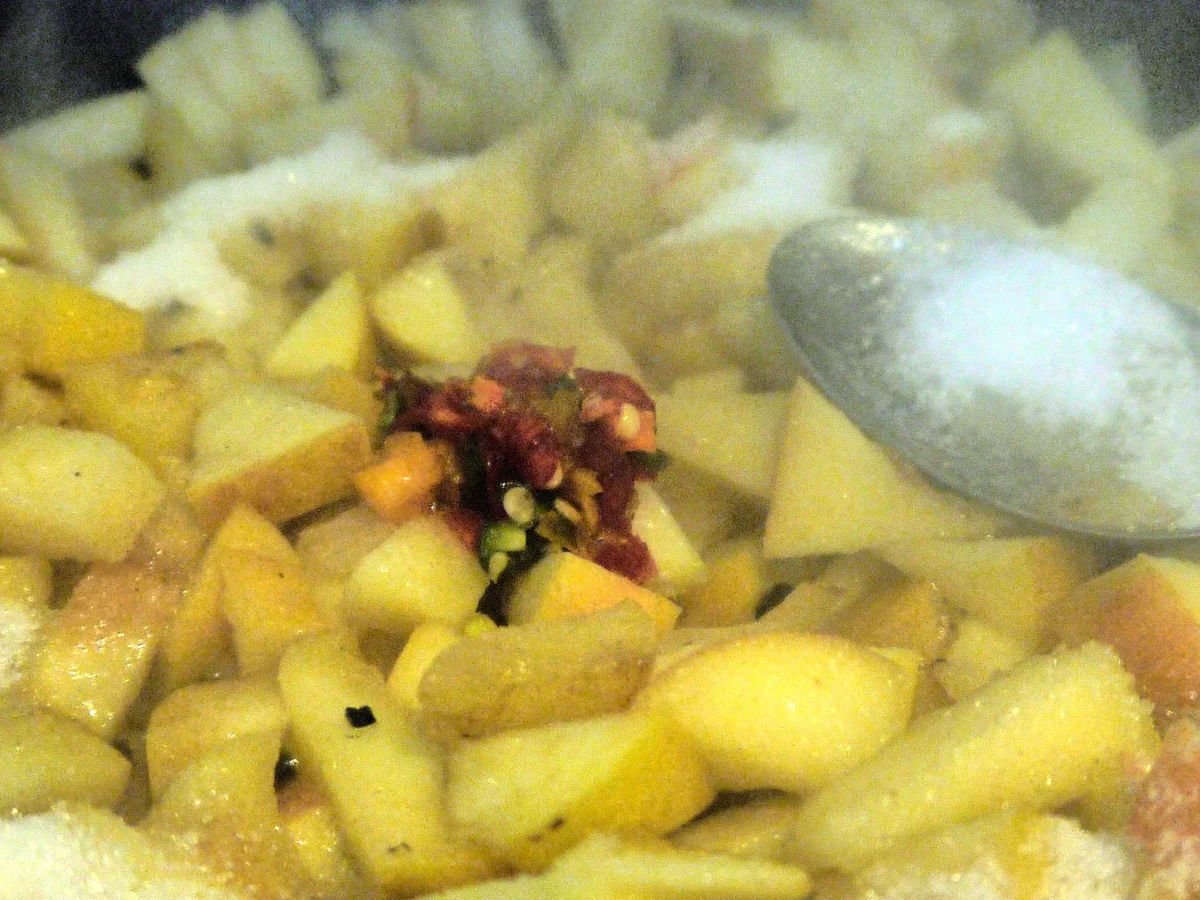 Rezept: Apfel-Chili-Butter mit gerösteten Zwiebeln Bild Nr. 6 Apfel-Chili-Butter mit gerösteten Zwiebeln - Rezept - Bild Nr. 6