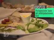 Tapas: Dattelbrot, Baguette, Aioli, Boquerones, Chorizo und Salatbeilage - Rezept - Bild Nr. 2