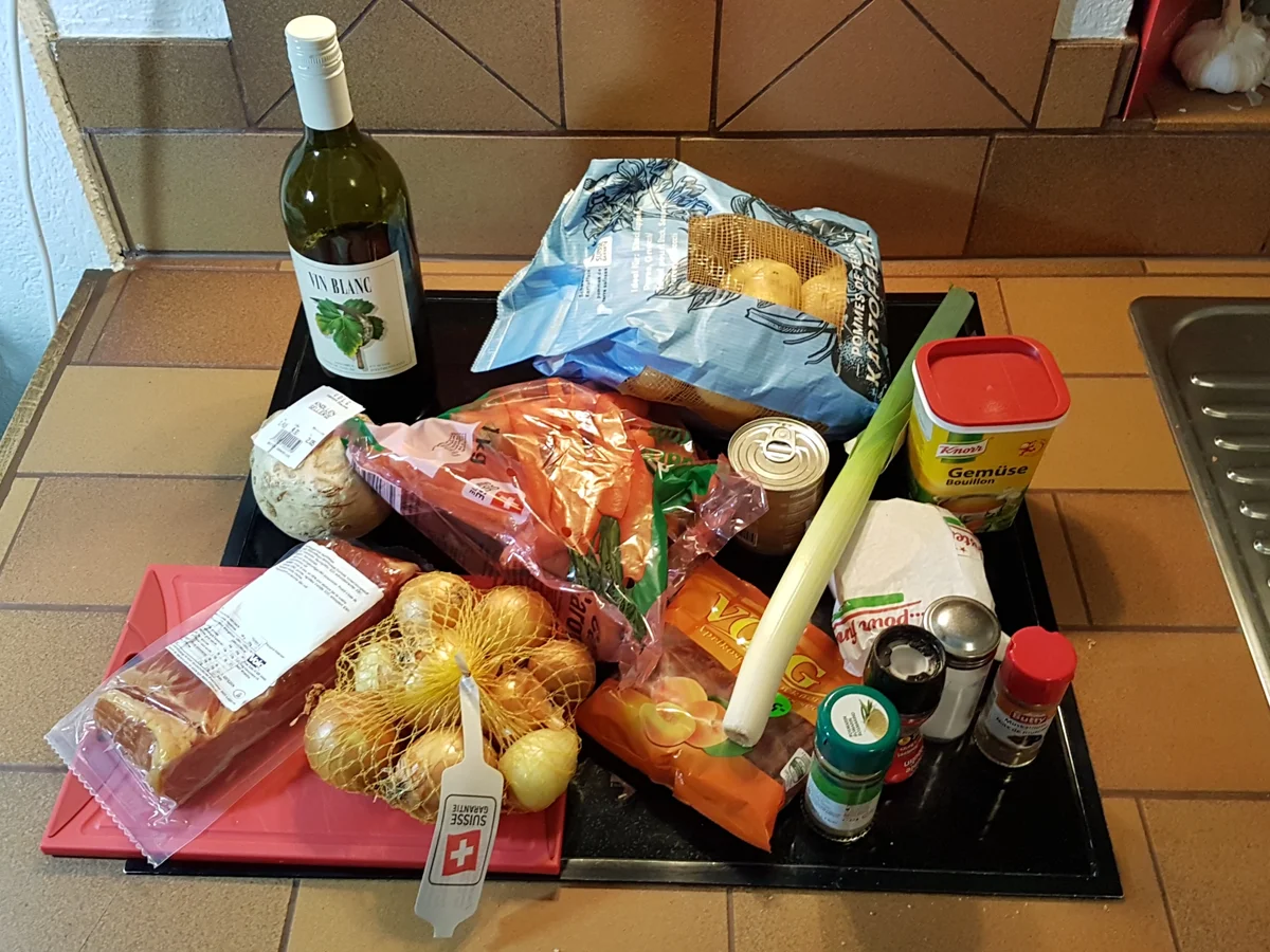 Ossobuco (Kalbshaxe) mit frischem Kartoffelstock (Kartoffelpüree) - Rezept - Bild Nr. 6829