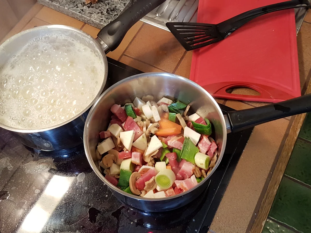 Ossobuco (Kalbshaxe) mit frischem Kartoffelstock (Kartoffelpüree) - Rezept - Bild Nr. 6830