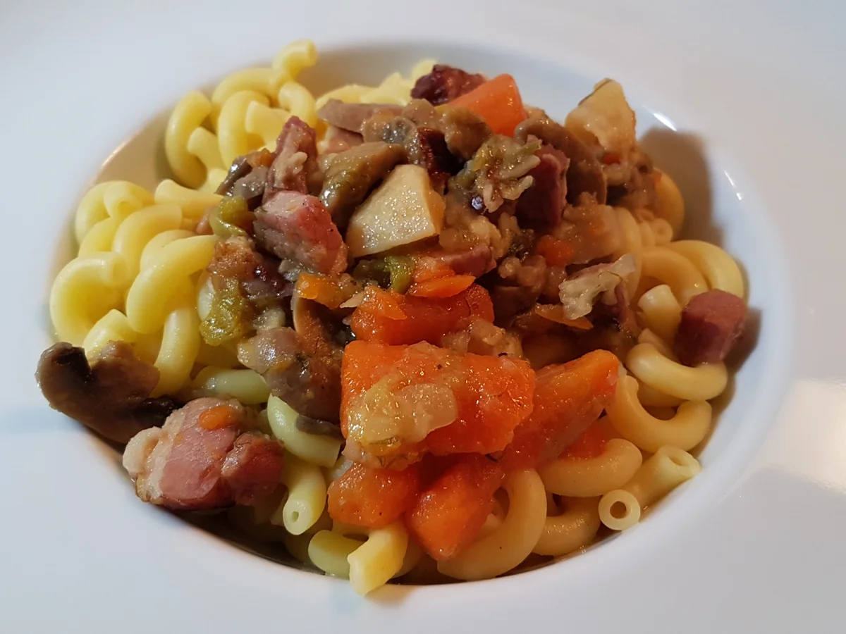 Ossobuco (Kalbshaxe) mit frischem Kartoffelstock (Kartoffelpüree) - Rezept - Bild Nr. 6836