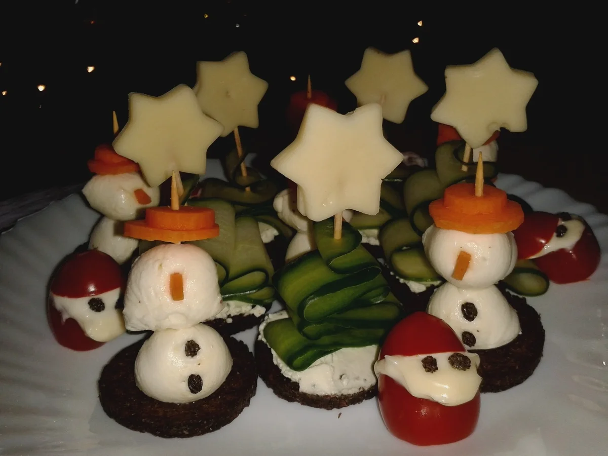 Weihnachtliche Häppchen - Rezept - Bild Nr. 6832