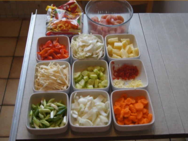 Ausgebacke Putenbrust mit Mie-Nudeln-Gemüsemix im Wok - Rezept - Bild Nr. 12