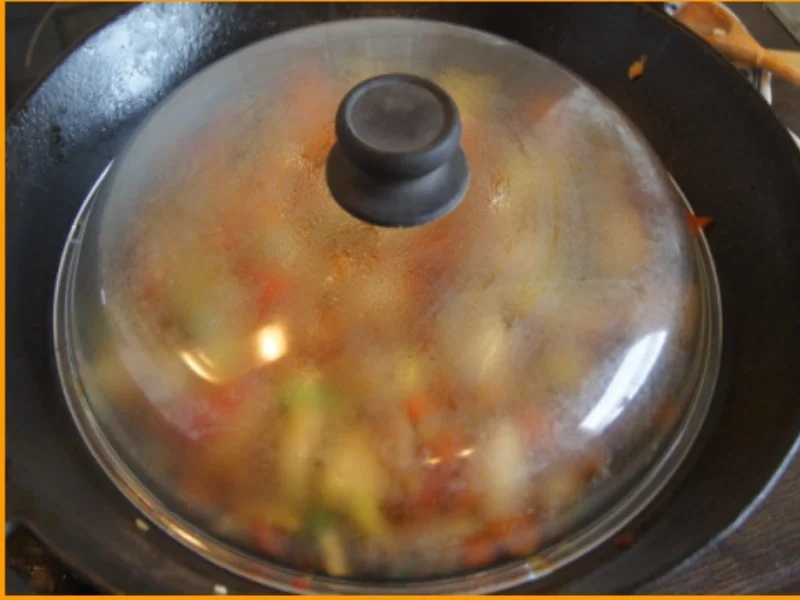 Ausgebacke Putenbrust mit Mie-Nudeln-Gemüsemix im Wok - Rezept - Bild Nr. 26