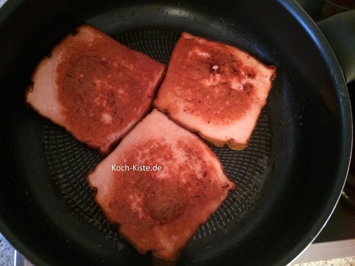 Leberkäse mit Spiegelei und Kartoffelmus - Rezept - Bild Nr. 6862