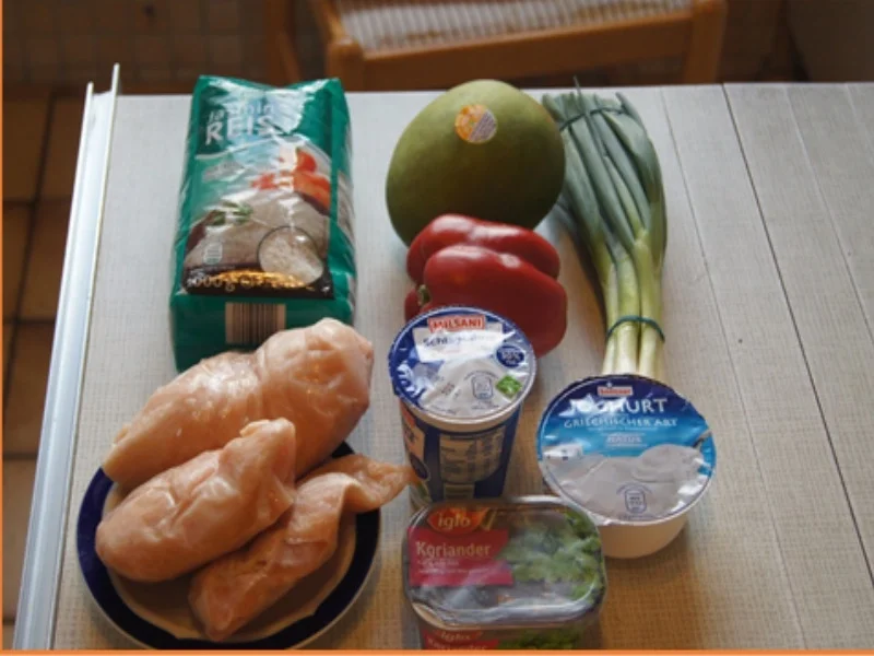 Indisches Hähnchenbrustfilet-Curry im Wok mit Jasmin-Reis - Rezept - Bild Nr. 6873