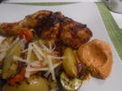 Hähnchenschenkel mediterran mit Ofen-Gemüse - Rezept - Bild Nr. 6872