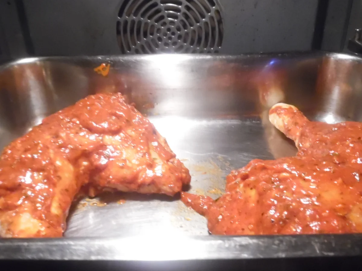 Hähnchenschenkel mediterran mit Ofen-Gemüse - Rezept - Bild Nr. 6874