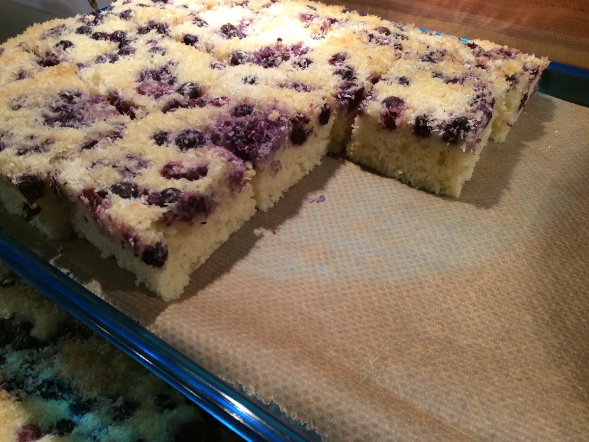 Heidelbeer-Kokos-Schnitten - Rezept - Bild Nr. 6894