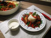 Hähnchen-Gyros-Pfanne mit Gemüse - Rezept - Bild Nr. 2