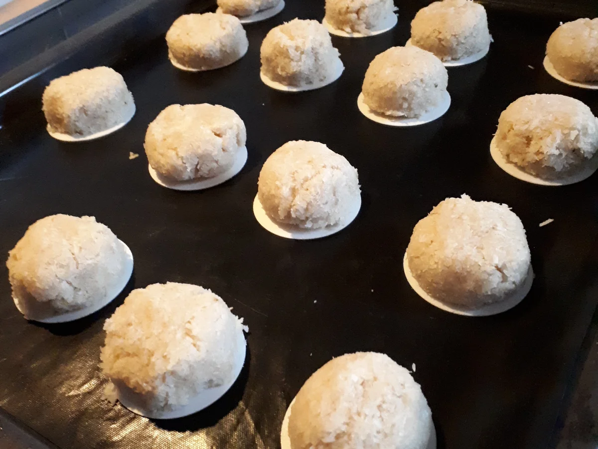 Rezept: Meine veganen Kokosmakronen Bild Nr. 6908 Meine veganen Kokosmakronen - Rezept - Bild Nr. 6908
