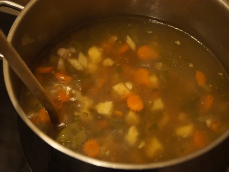 Rinderbrühe mit Einlage - Rezept - Bild Nr. 4