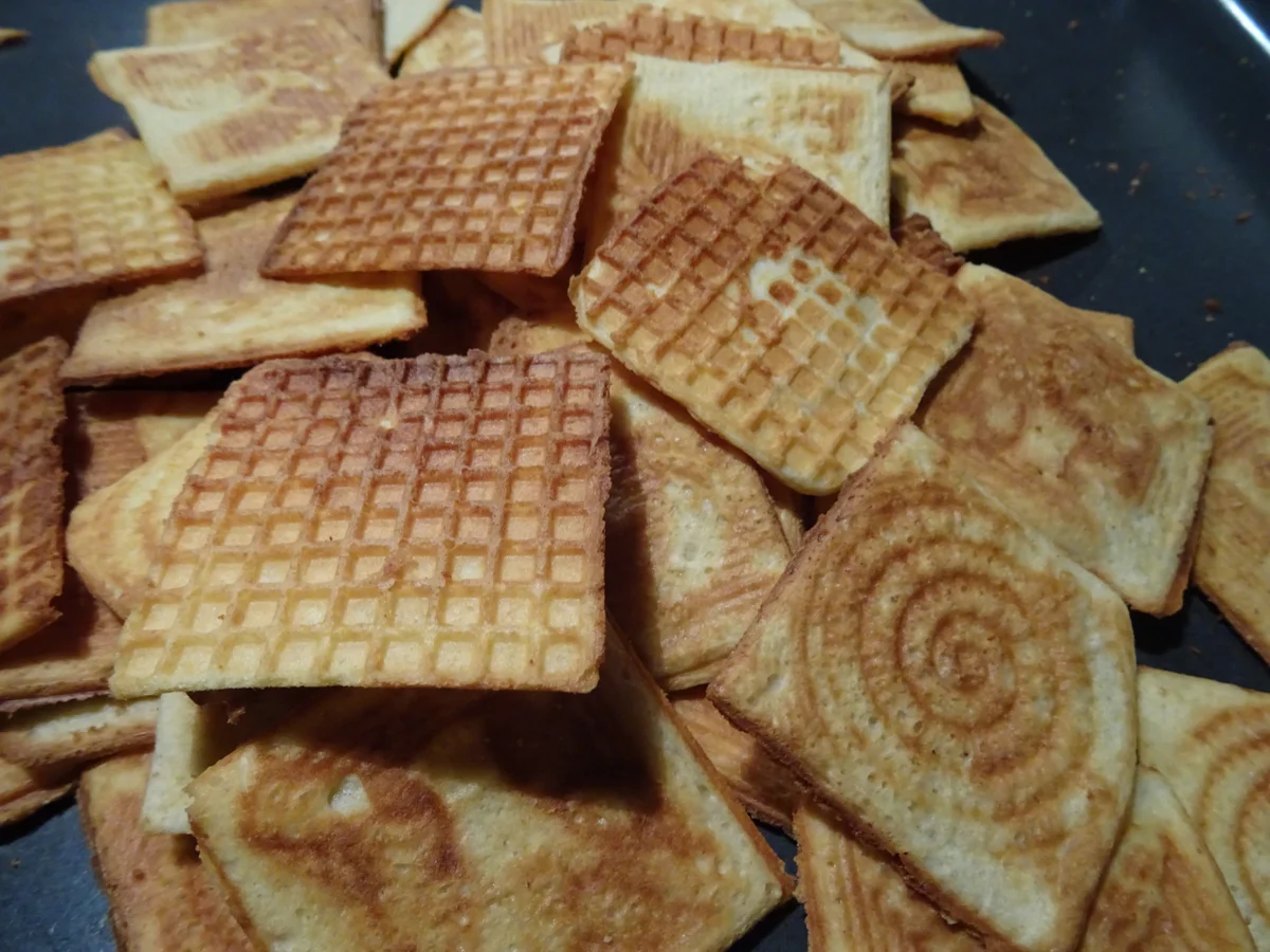 Käse-Waffeln, dünn und knusprig - Rezept - Bild Nr. 6906