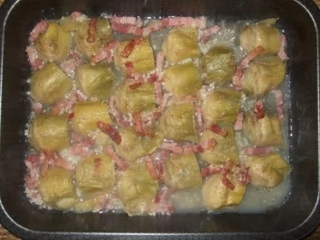 Artischocken - überbacken - Rezept