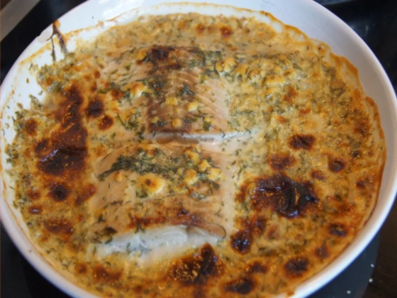 Wildlachsfilet mit herzhaft geschmorten Stangensellerie und Süßkartoffelstampf - Rezept - Bild Nr. 6