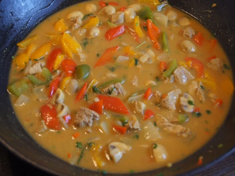 Rezept: Schweinefilet mit Champignons, Paprikas , Zwiebeln und Kartoffelpilzen Bild Nr. 6951 Schweinefilet mit Champignons, Paprikas , Zwiebeln und Kartoffelpilzen - Rezept - Bild Nr. 6951