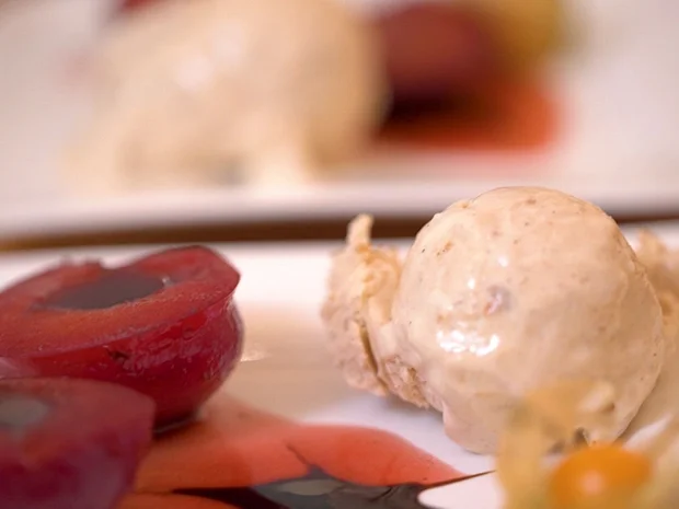 Spekulatius Eis an Rum-Pflaumen mit Balsamico - Rezept - Bild Nr. 6935