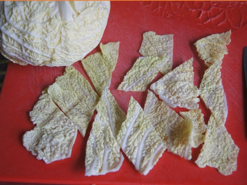 Hackfleisch mit Wirsing im Wok mit Kartoffeln - Rezept - Bild Nr. 4