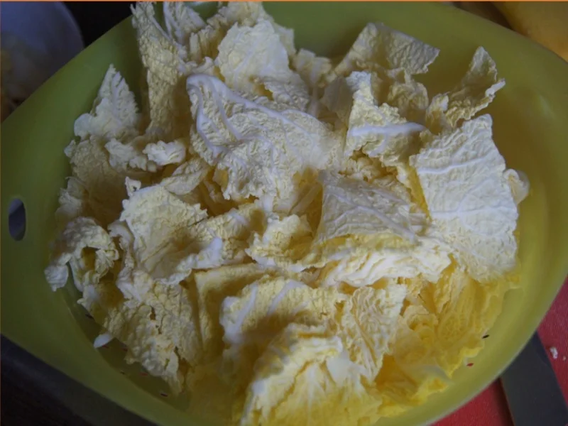 Hackfleisch mit Wirsing im Wok mit Kartoffeln - Rezept - Bild Nr. 5