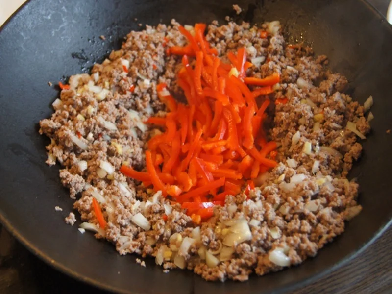 Hackfleisch mit Wirsing im Wok mit Kartoffeln - Rezept - Bild Nr. 12