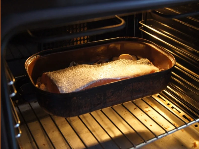 Backofenlachsfilet auf Champignons mit Zuckerschotenpüree und Süßkartoffelstampf - Rezept - Bild Nr. 6941