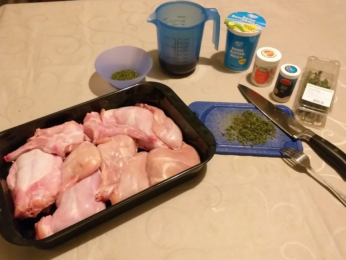 Kaninchen in Thymian-Marinade - Rezept - Bild Nr. 6944