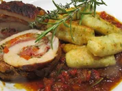 Fleisch: Schweinerouladen a´la Mamma di Toscana mit Peperonata-Soße - Rezept - Bild Nr. 6943