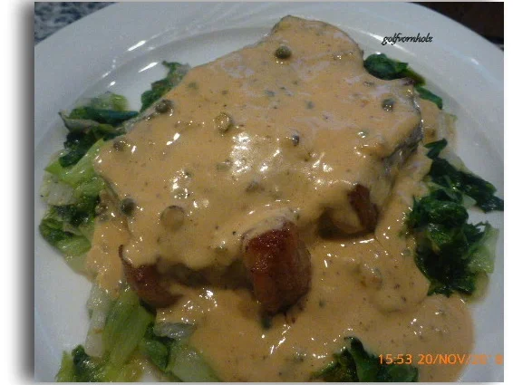 Rumpsteak mit Schaumweincreme auf Endiviengemüse - Rezept - Bild Nr. 6947