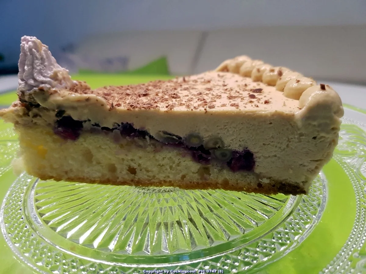 Kaffee Caramellcreme Granatapfel Kuchen - Rezept - Bild Nr. 6974