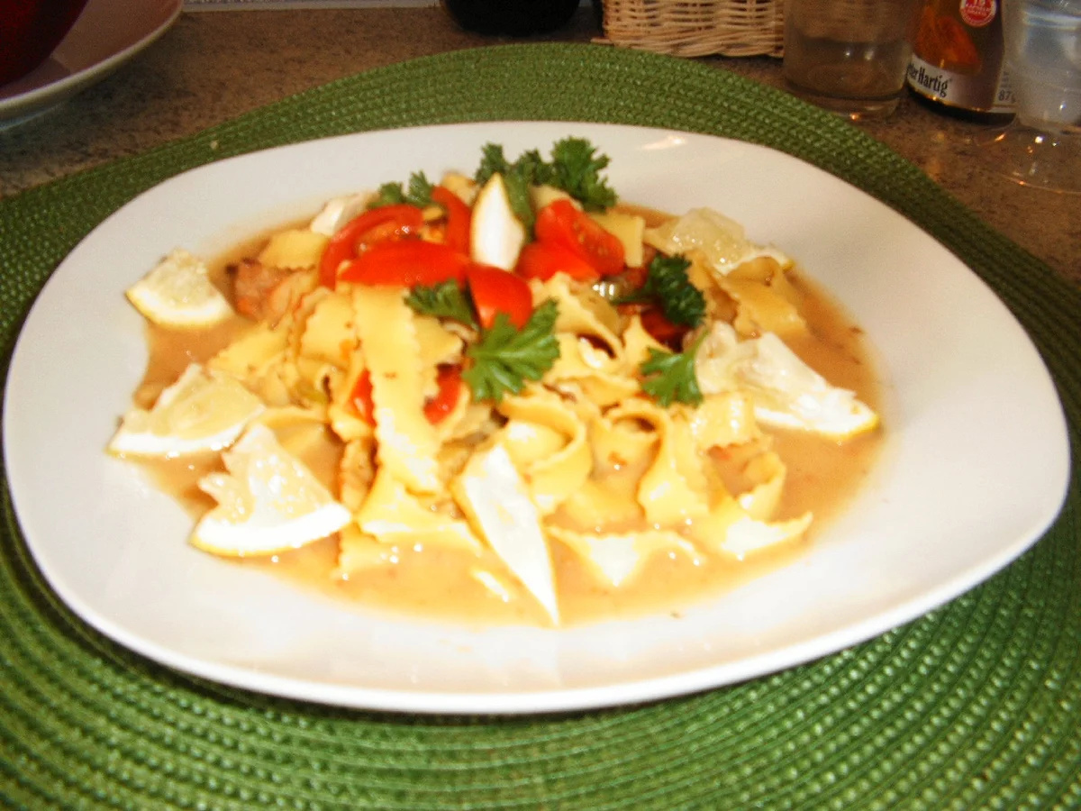 Crevetten mit Tagliatelle - Rezept - Bild Nr. 6985