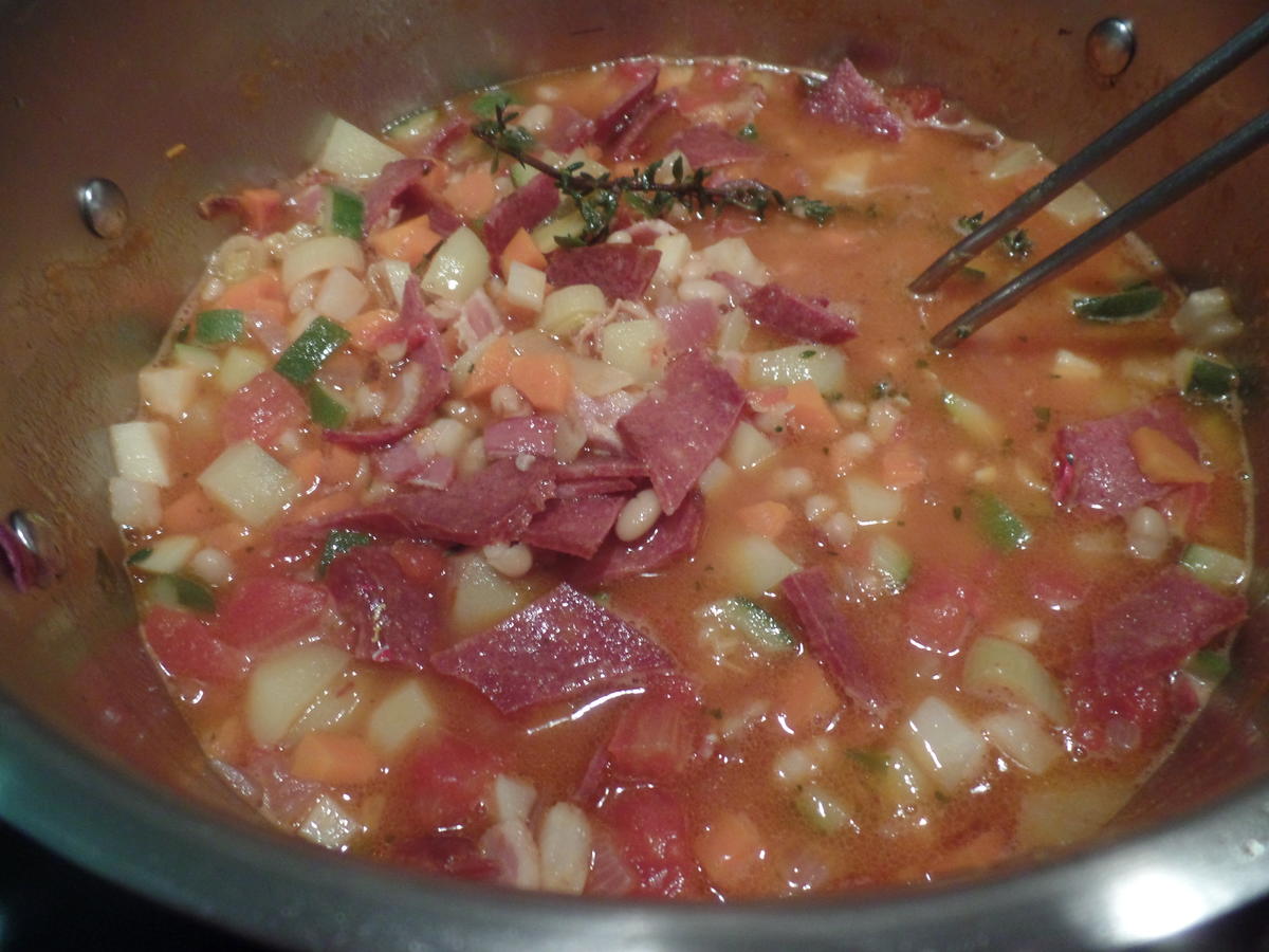 Gemüse-Bohnensuppe mit Chorizo - Rezept - Bild Nr. 6991