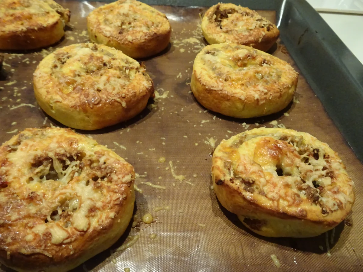 Kartoffel-Hackfleisch-Schnecken mit Dip - Rezept - Bild Nr. 6986