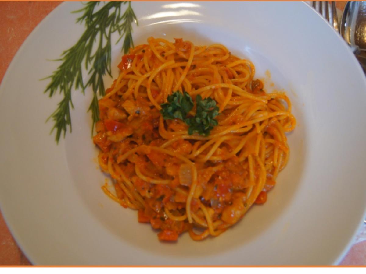 Spaghetti mit Ajvar und Putenbrustfilet - Rezept - Bild Nr. 16