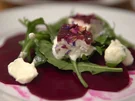 Rote-Bete-Carpaccio mit Meerrettichschaum und Ziegenkäse - Rezept - Bild Nr. 2