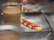 Goldene Mozartcreme mit selbstgemachtem Vanilleeis an beschwipstem Fruchtspiegel - Rezept - Bild Nr. 2