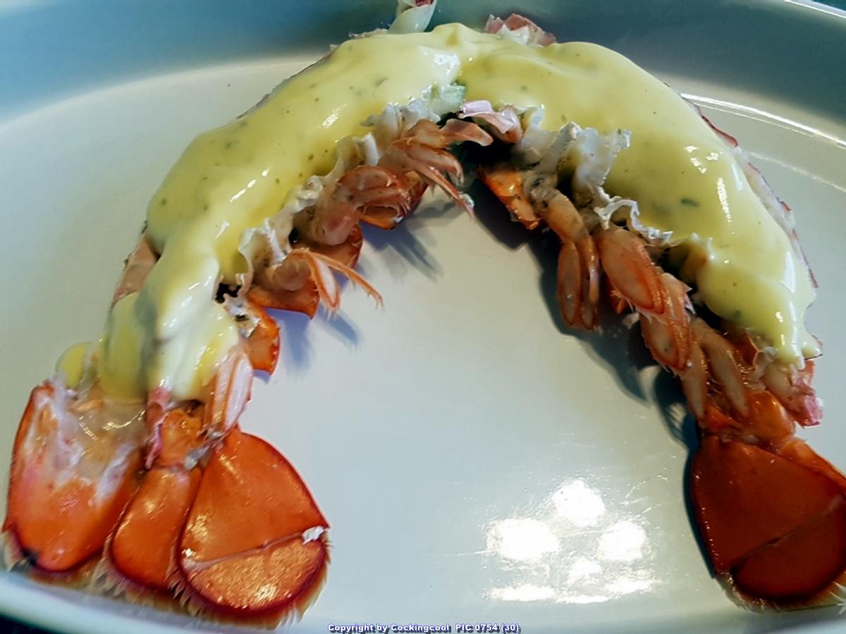 Hummer (Lobster) Gratiniert à la Thermidor - Rezept - Bild Nr. 7053