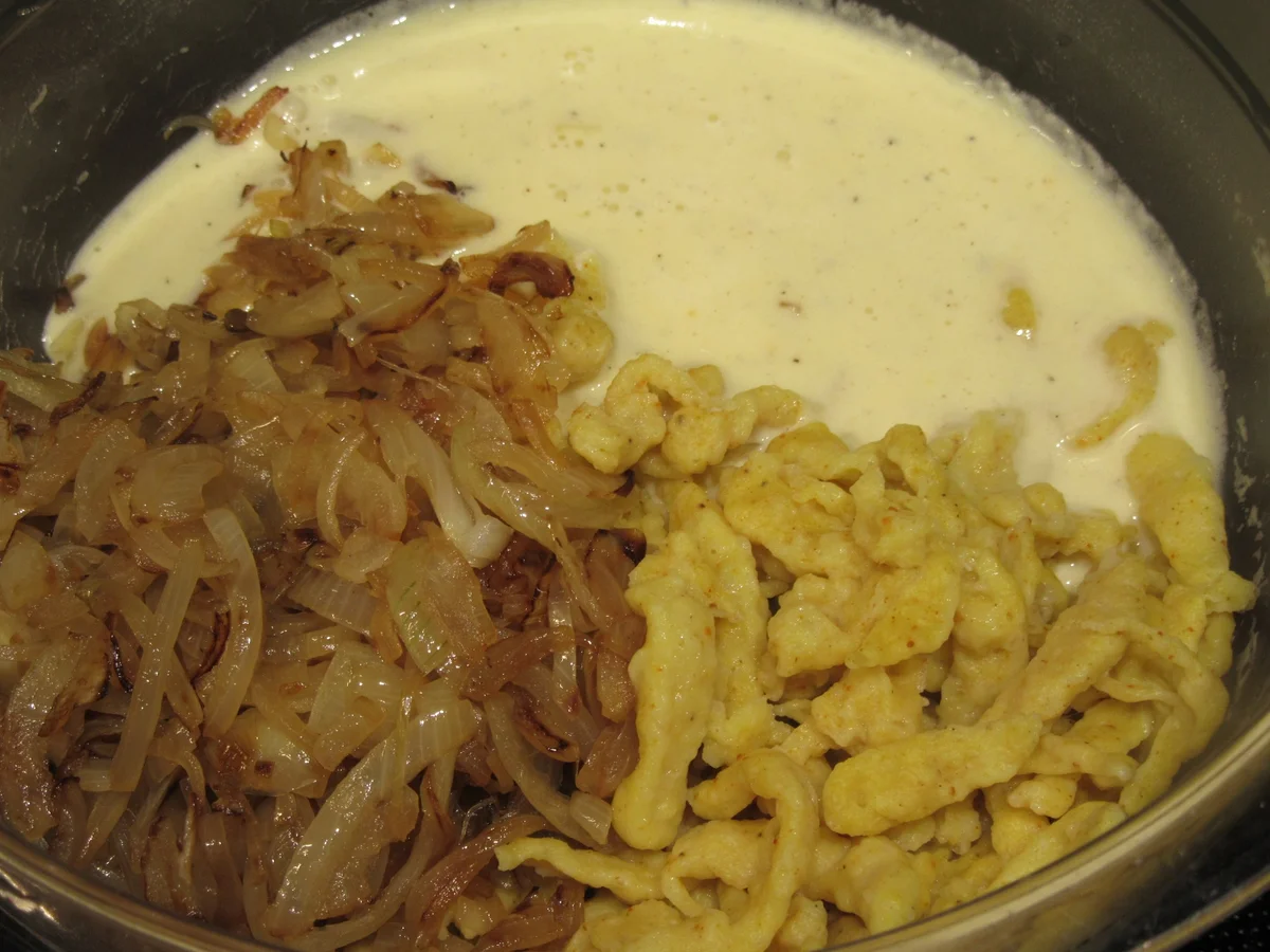 Auflauf: Safranspätzle in Käsecreme - Rezept - Bild Nr. 7050