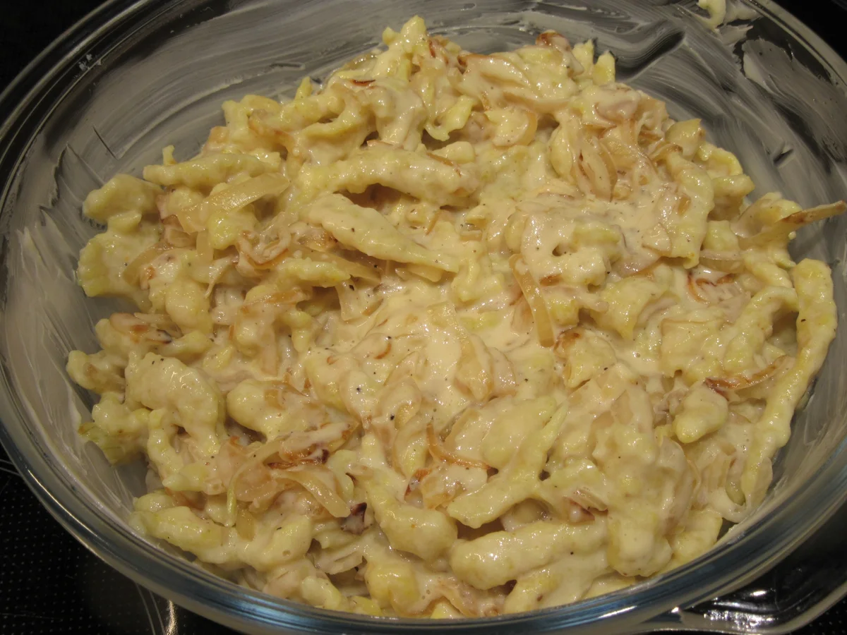 Auflauf: Safranspätzle in Käsecreme - Rezept - Bild Nr. 7051